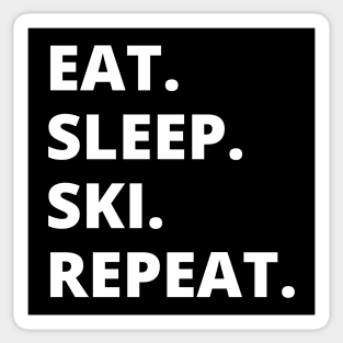 Eat Sleep Ski Repeat Sticker